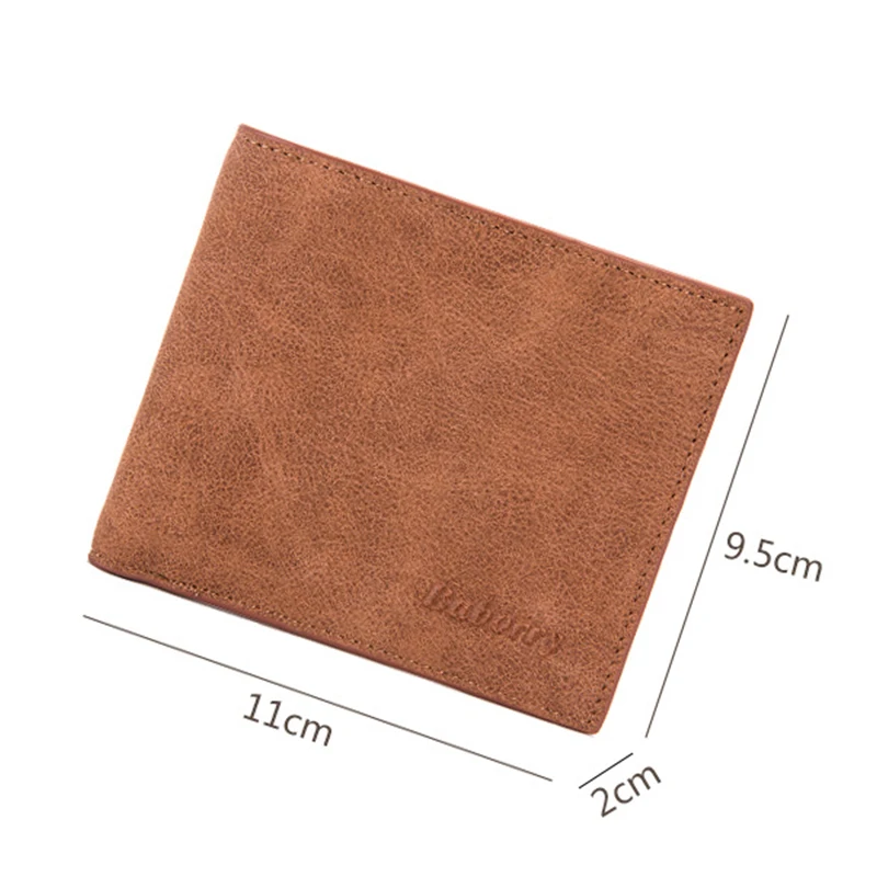 Короткий Мужской кошелек Rfid из искусственной кожи с защитой от кражи отделением