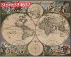 Набор для шитья с картой мира, Набор для вышивки крестиком 14 карат, без принта, сделай сам, ручная работа, Декор