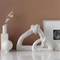modern creative fashion soft decoration bookcase tv cabinet furnishings ceramic crafts rope abstract ornaments new products