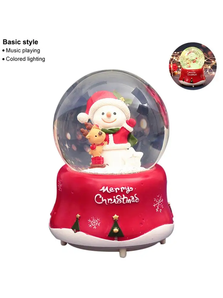 Рождественский снежный глобус музыкальная шкатулка Санта-Клаус Экологичная