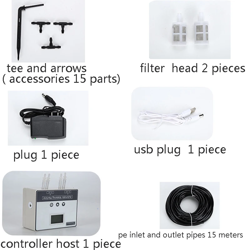 Новая садовая автоматическая система капельного орошения полива с Wi Fi и двойным
