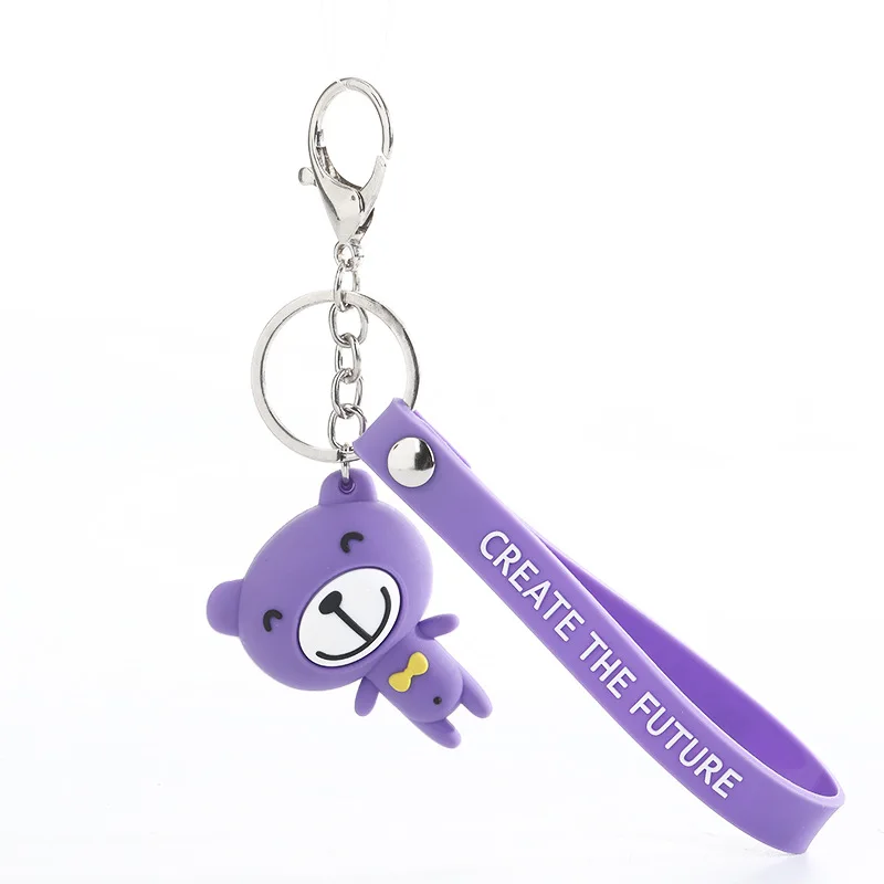 2020 мультфильм брелок аниме милый медведь брелки держатель для девушки Woemen