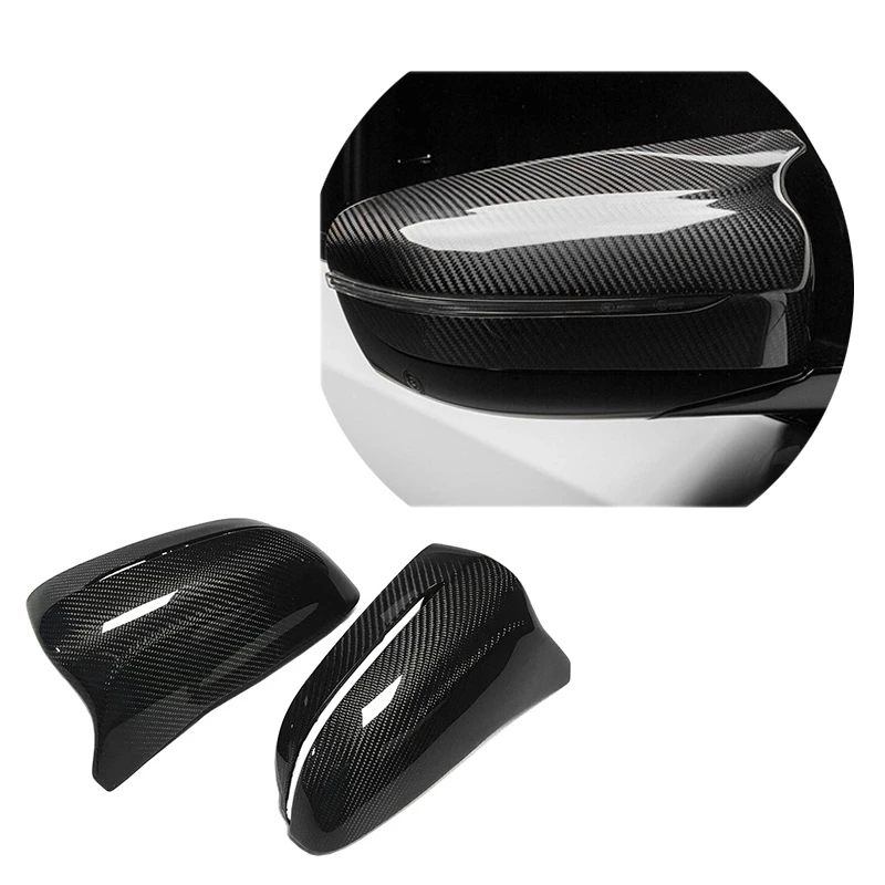 NEW 2Pcs автомобиль сухой углеродного волокна стиль боковая крышка зеркала заднего