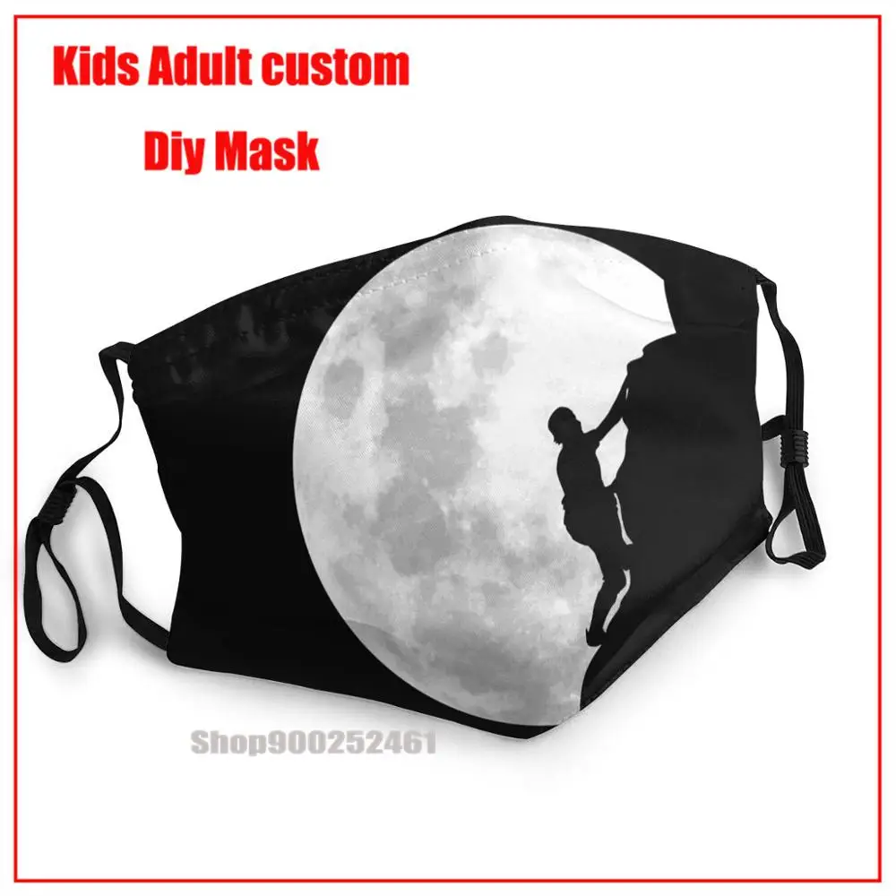 

Climb The Moon DIY face mask fashion mask for face masks face mask washable mouth mask cotton mouth mask with design funny