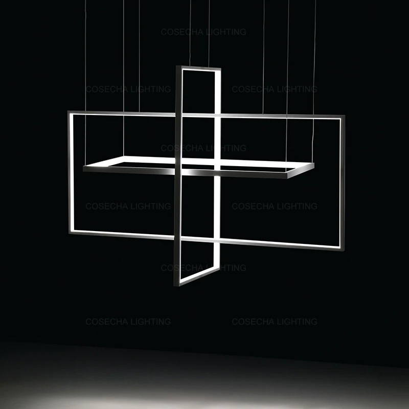 Скандинавский светодиодный подвесной светильник белый современный черный