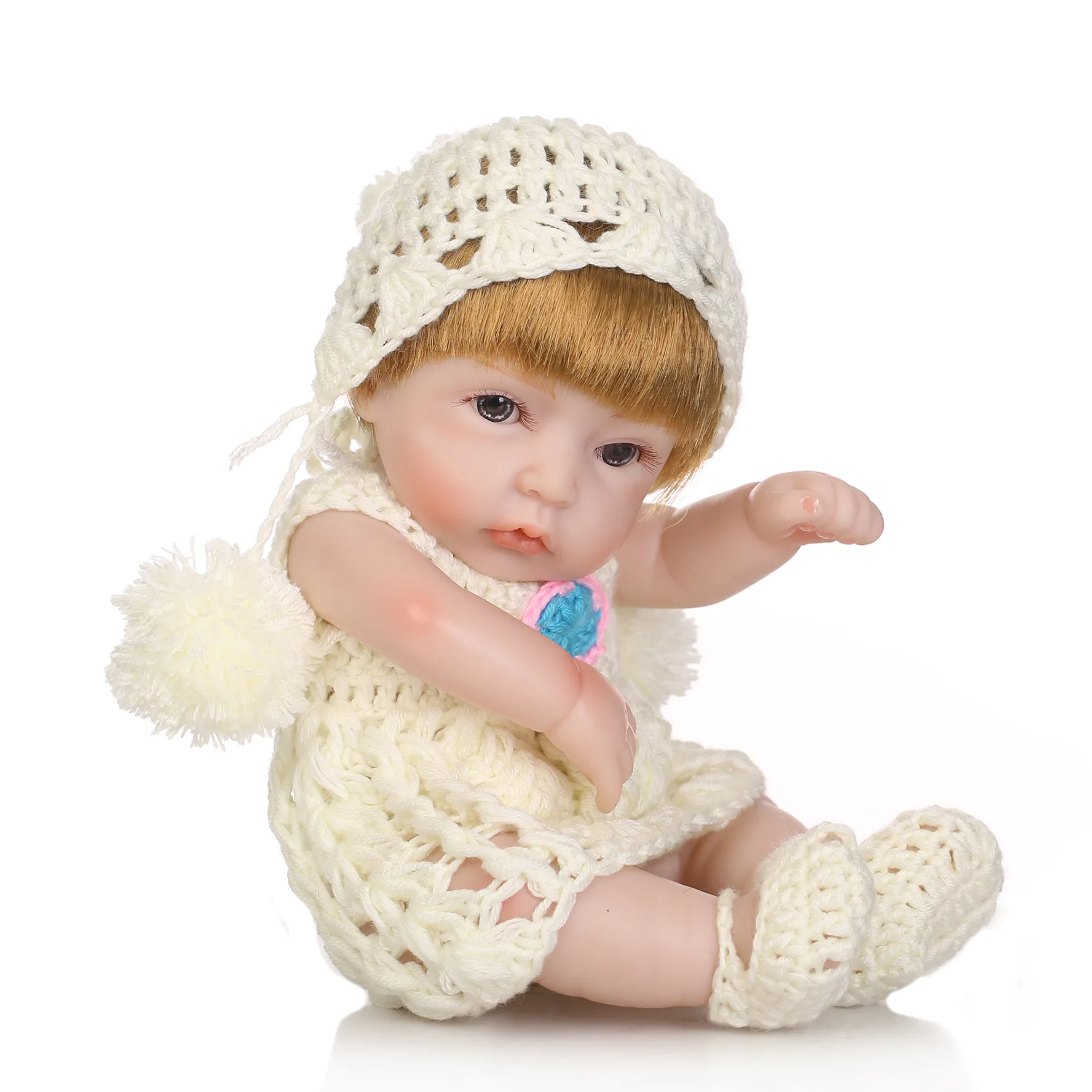 Все Силиконовые Куклы Детские 27 см 11 дюймов NPK куклы Bebe Reborn девочка реалистичные