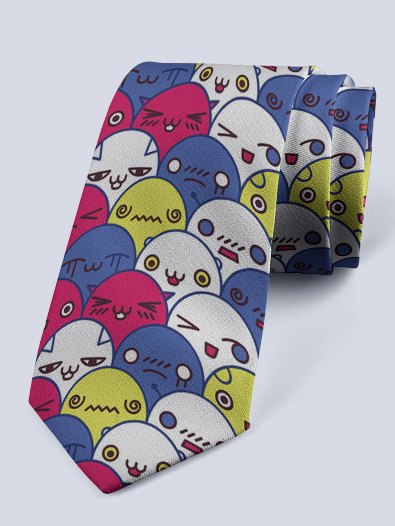 Модный мультяшный милый мужской галстук повседневный шириной 8 см забавный