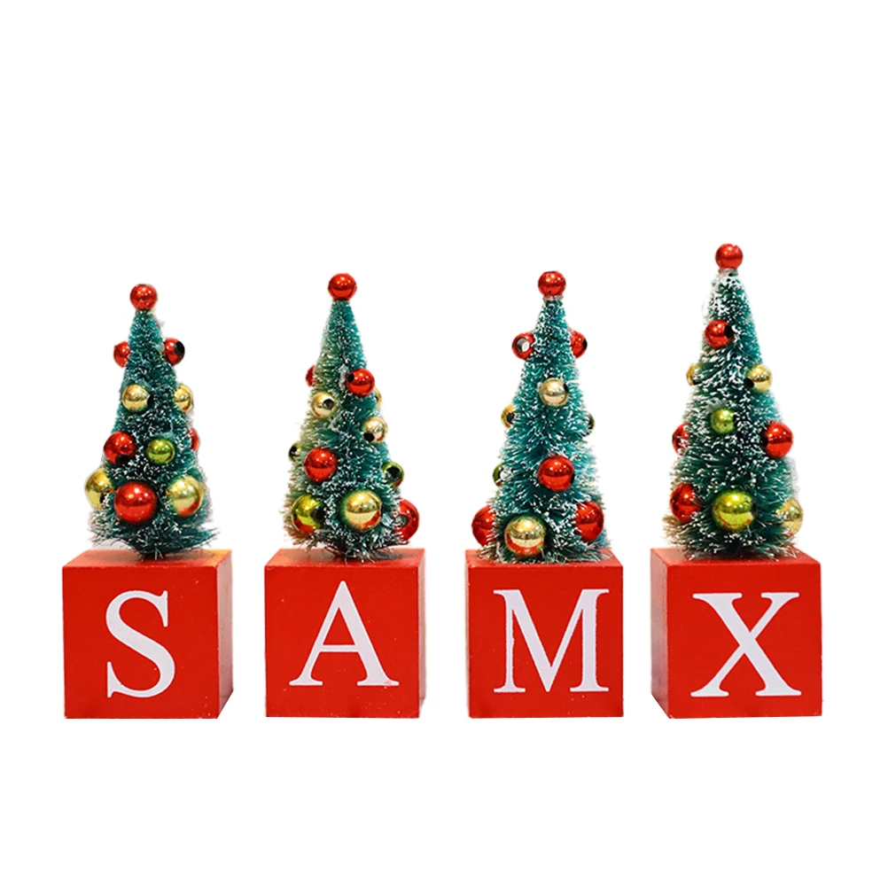 

Настольная деревянная мини-елка, украшения для стола, рождественские украшения, реквизит для дома, вечеринки, бара, офиса, Рождества, Dec