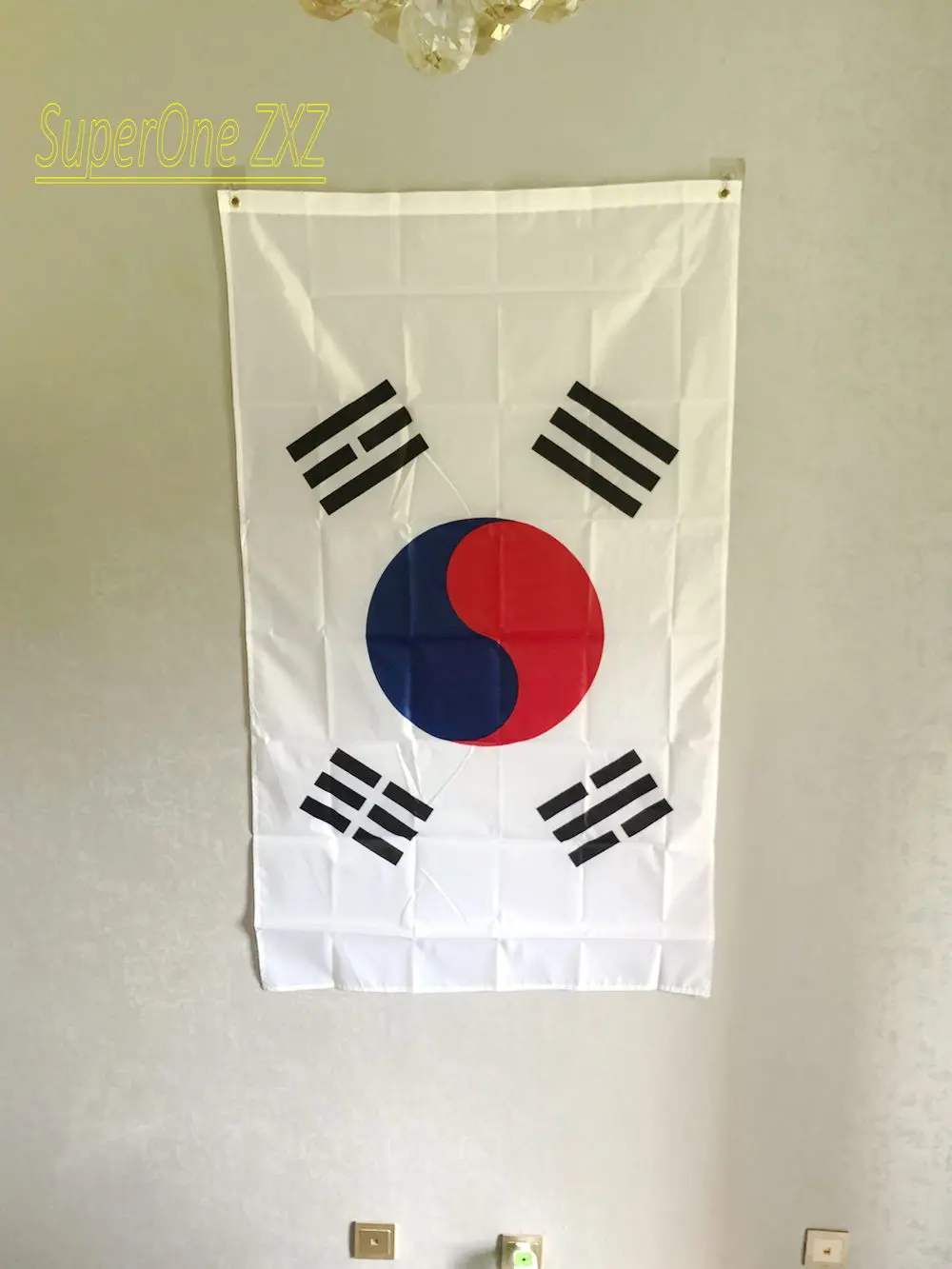 ZXZ Бесплатная доставка Большой южнокорейский флаг 90x150 см kor kr Южной Кореи