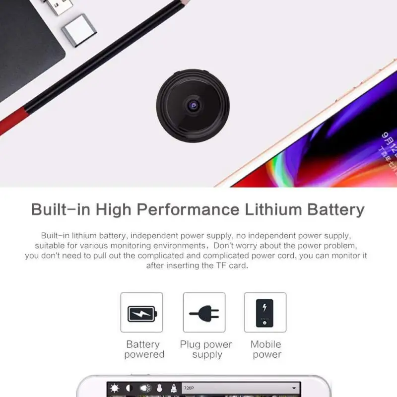 IP-камера 2 4 ГГц Wi-Fi 1080P с функцией ночной съемки | Электроника