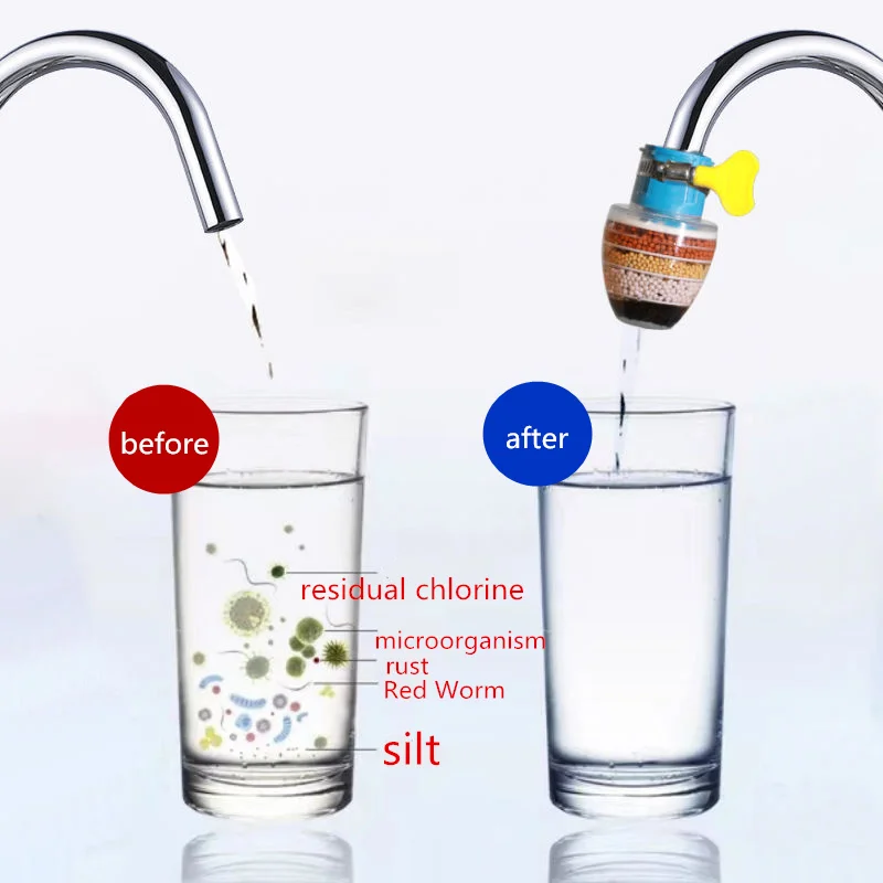 Универсальный фильтр расширитель для крана 6 слойный удаления хлора защита от