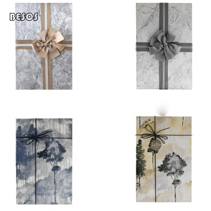 Рождественская новогодняя праздничная свежая Мраморная елка перо лента бант