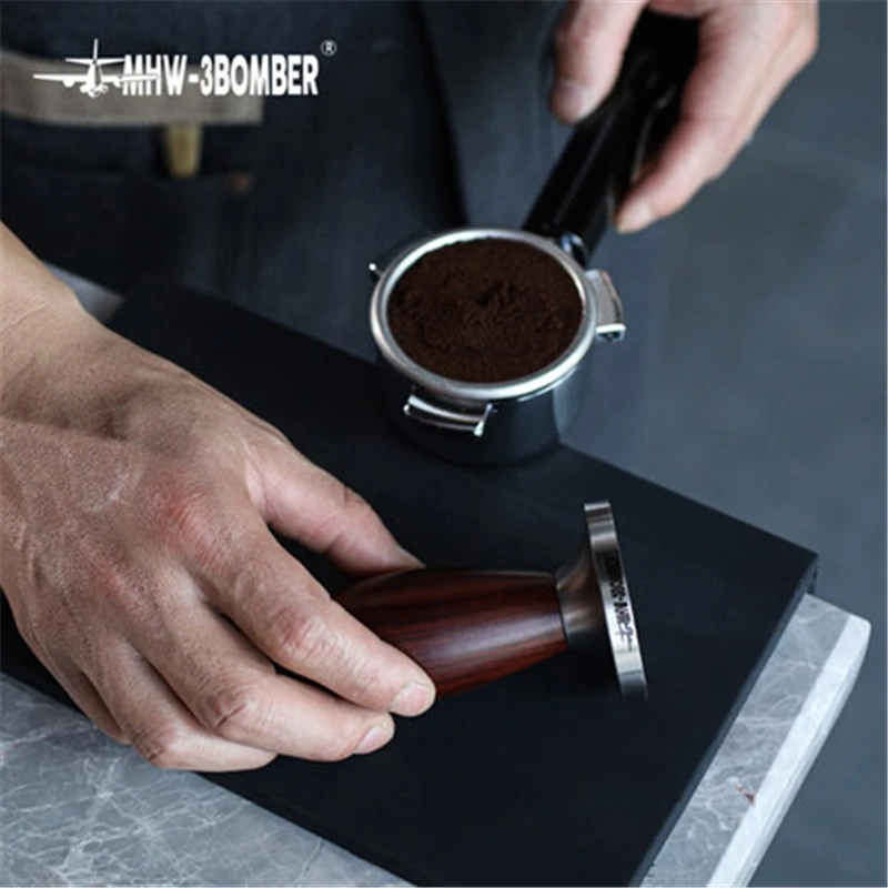 54 мм Темпер для эспрессо деревянный кофе прочный молоток нержавеющая сталь