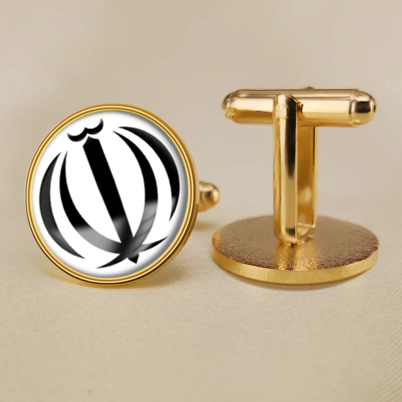 Герб Ирана иранские карта национальный флаг эмблема запонки | Украшения и