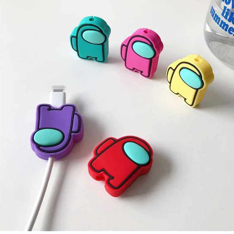 

2021 new Cartoon cord protector cute USB cable cover for iphone 12 11 X max 8 7 plus phone charger protector Thread bite