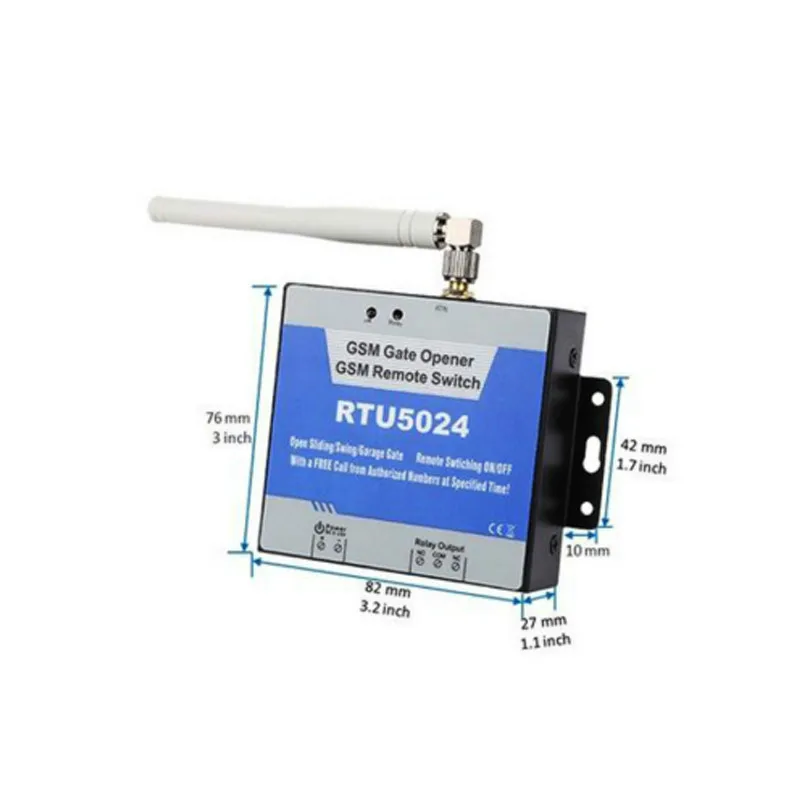 

2019 new GSM 2G/GSM Remote door/gate/garage opener via SMS/Free Call Rechargeable Battery for power off alarm