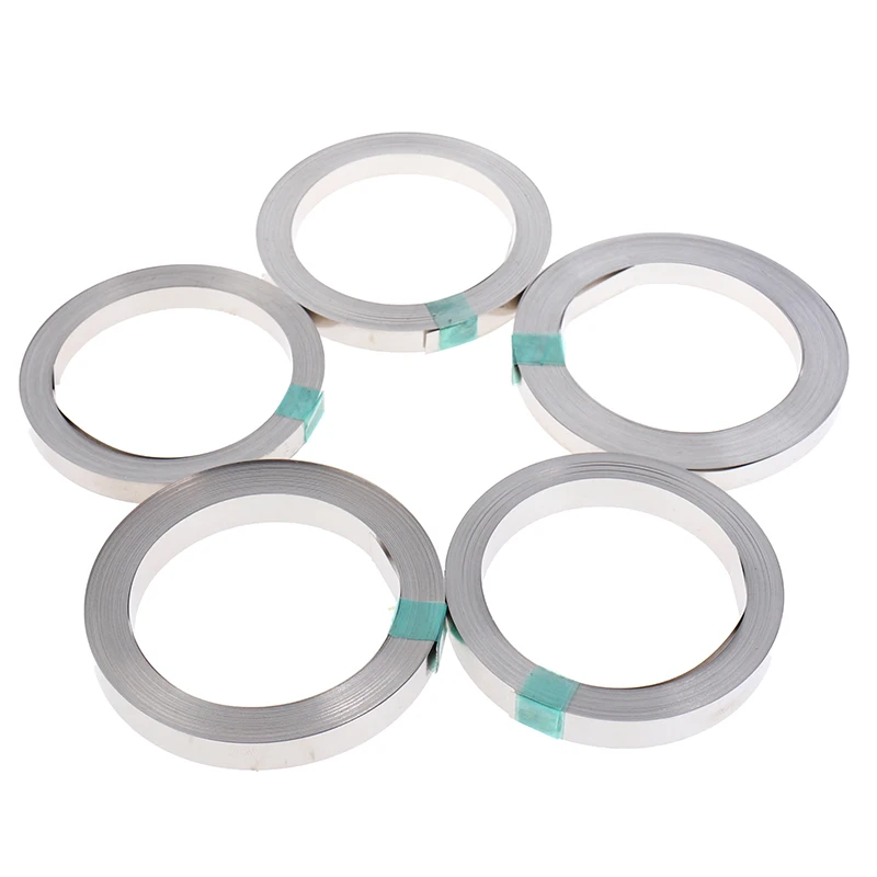 Никелевая пластина для литий ионных аккумуляторов 1 рулон 10 м Никелированная