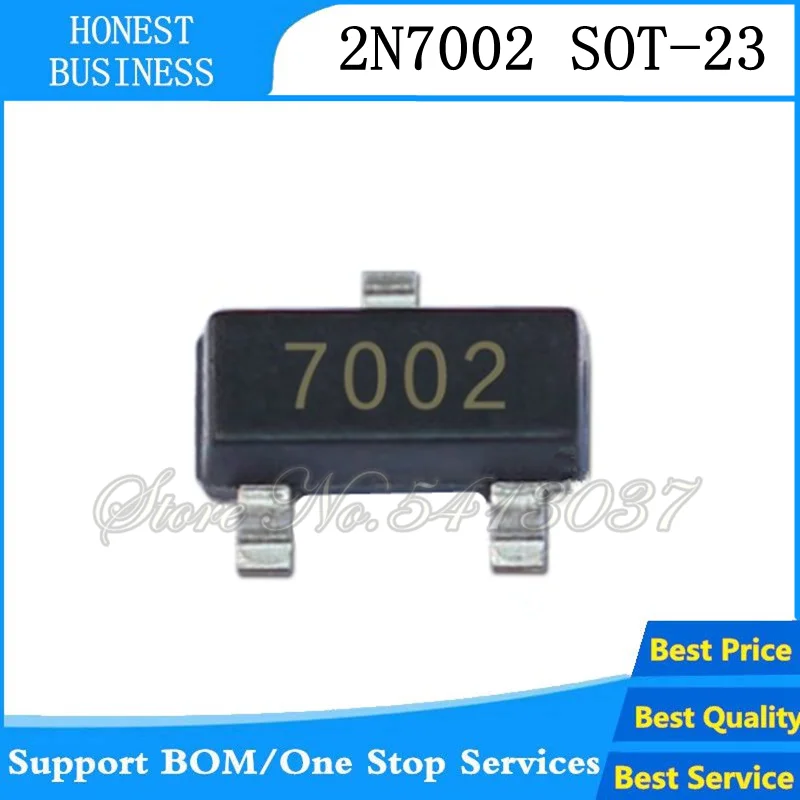 100 шт. 2N7002 2N7002LT1G MOSFET для детей возрастом 60 в 300 мА SOT 23|Аксессуары наушников| |