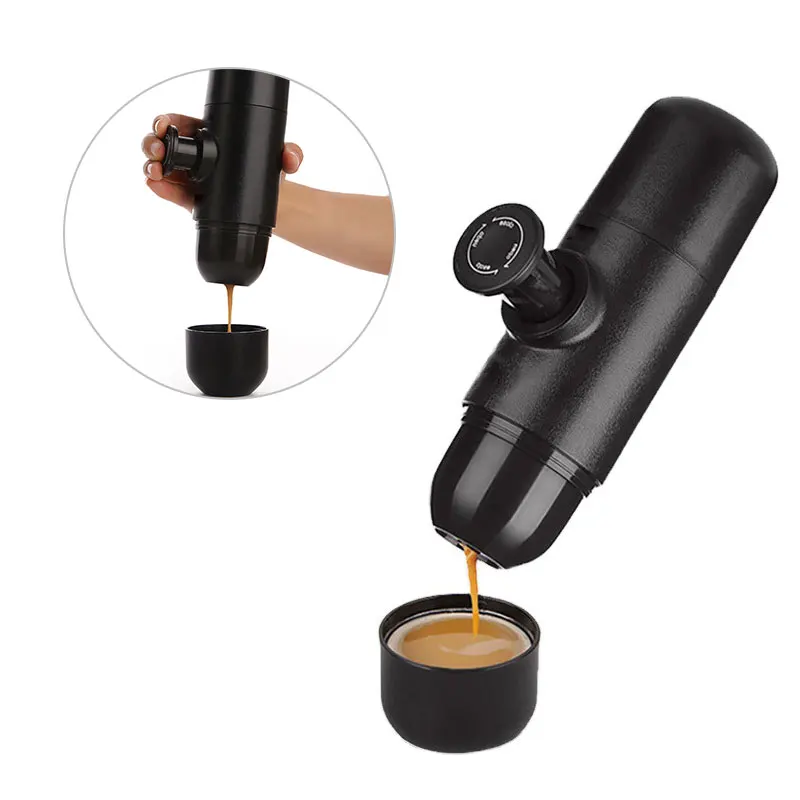 Портативная ручная кофемашина для эспрессо мини-кофеварка путешествий кемпинга