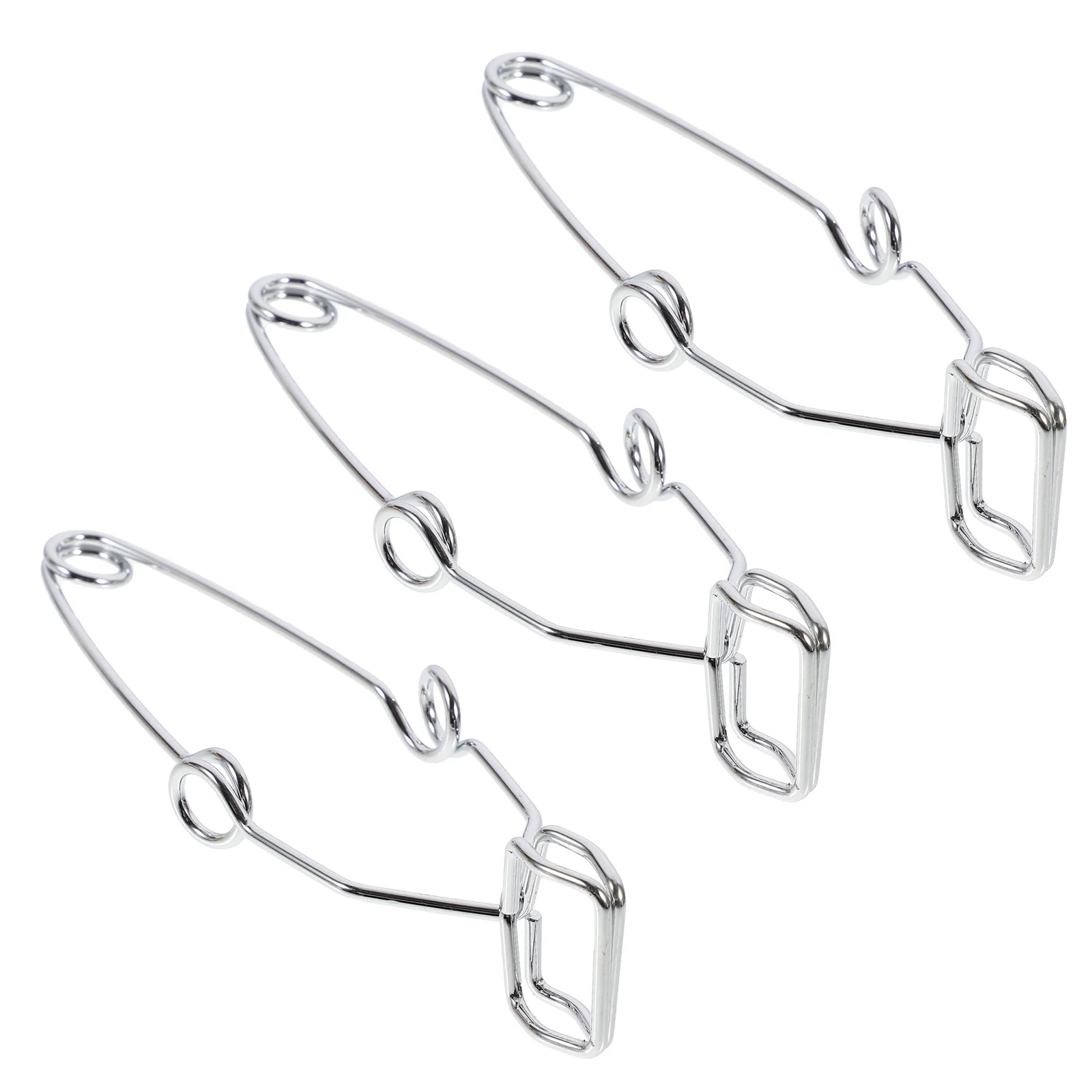 

3pcs Experimental Clamps Metal Test Tube Holders Iron Tube Holder Tools