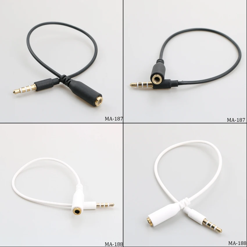 

Audio Cable 3.5mm 4-pole Headphone Male to Female Extension Cable for Tablet Speaker Headset Phones