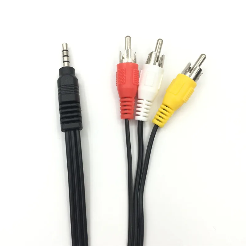 1 5 м 3 мм Штекерный разъем к RCA адаптеру высокого качества Аудио Видео AV кабель