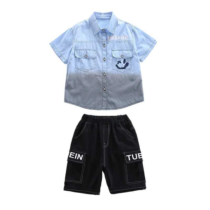 

Cardigan Spring Autumn Boys Clothing Suits T-shirt + Pants 2pcs/Set Kids Teenager Toddler Sports Costume Tracksuit High Quality