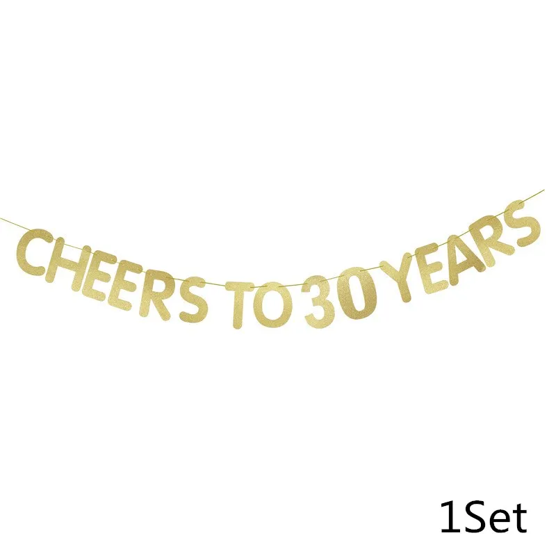 Chicinlife 1 шт. Happy 30th фото реквизит бумажная фоторамка 30 лет День рождения взрослого юбилея украшения принадлежности - Цвет: 1Set