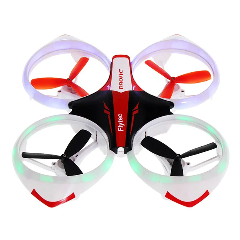 Flytec T19 Мини радиоуправляемые игрушечные дроны пузырьковый крутой светодиодный