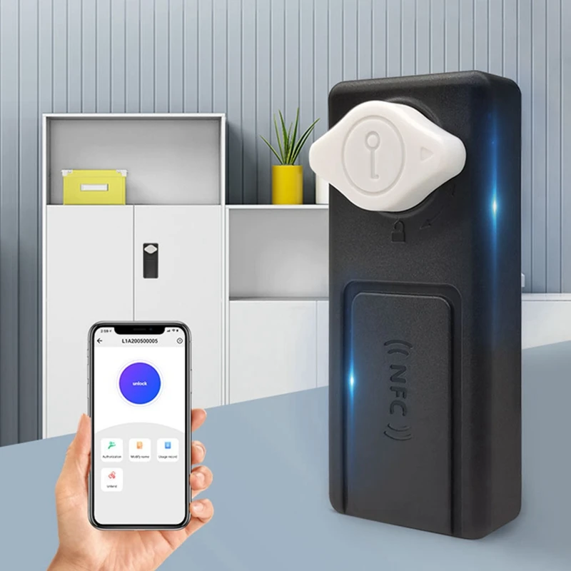Дверной смарт-замок RFID NFC для шкафа управление мобильным приложением без