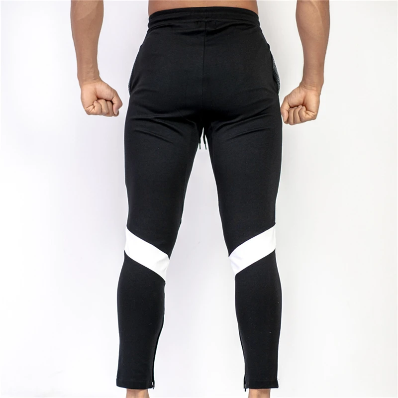 Повседневные спортивные брюки Мужские Jogger Спортивные штаны тренажеры фитнес тренировки Брендовые брюки мужские осенние модные хлопковые спортивные штаны