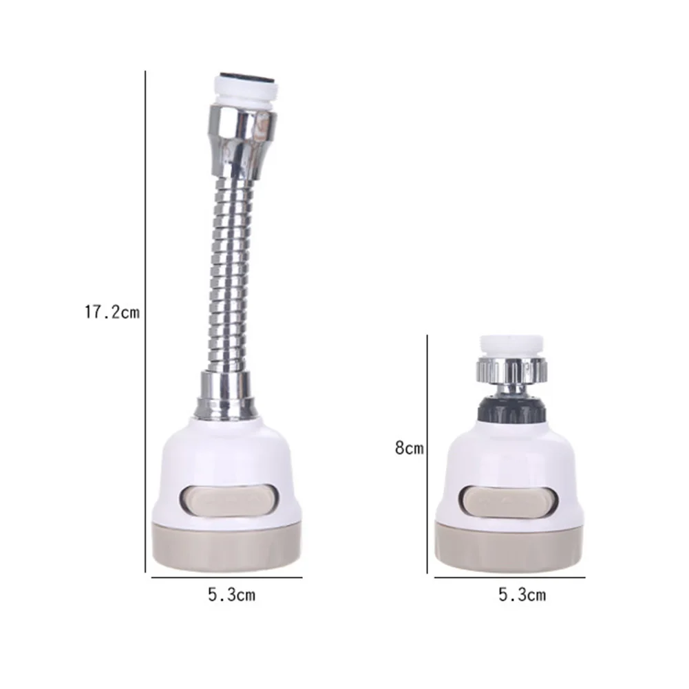 

Innovative Kitchen Faucet ABS + Stainless Steel Splash-Proof Universal Tap Shower Water Rotatable Filter Sprayer Nozzle