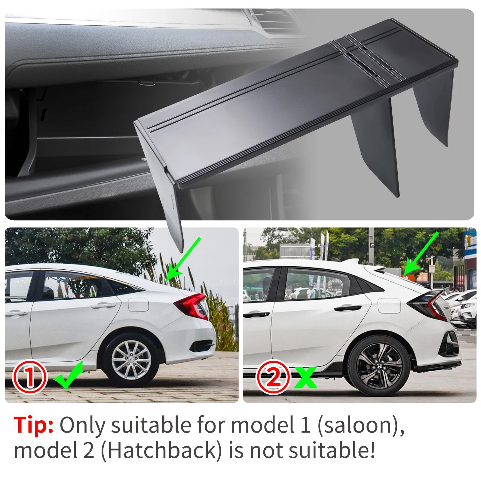 Автомобильный перчаточный ящик для хранения с интервалом Honda CIVIC 2016 2017 2018 2019