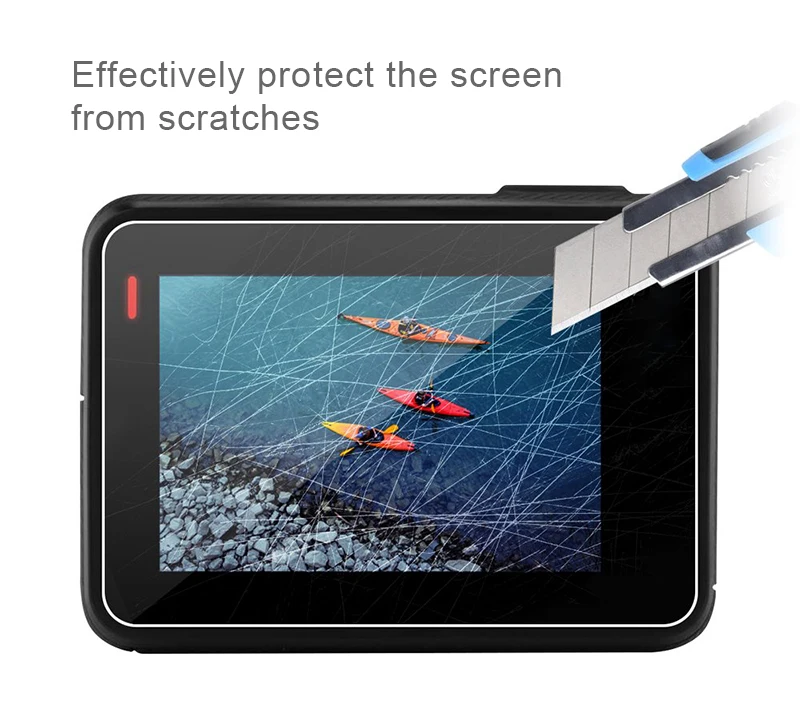 Защита экрана для GoPro Hero 7 Black 6 5 Аксессуары защитная пленка Закаленное стекло для Go Pro Hero 7 белый и серебристый