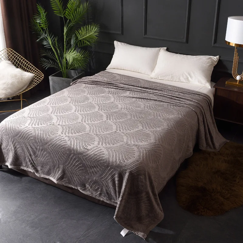 

Soft Throw Blanket Flannel Throw Blanket Faux Fur Blanket for Beds Thickness Travel Throw Blanket Machine Washable Home Textile