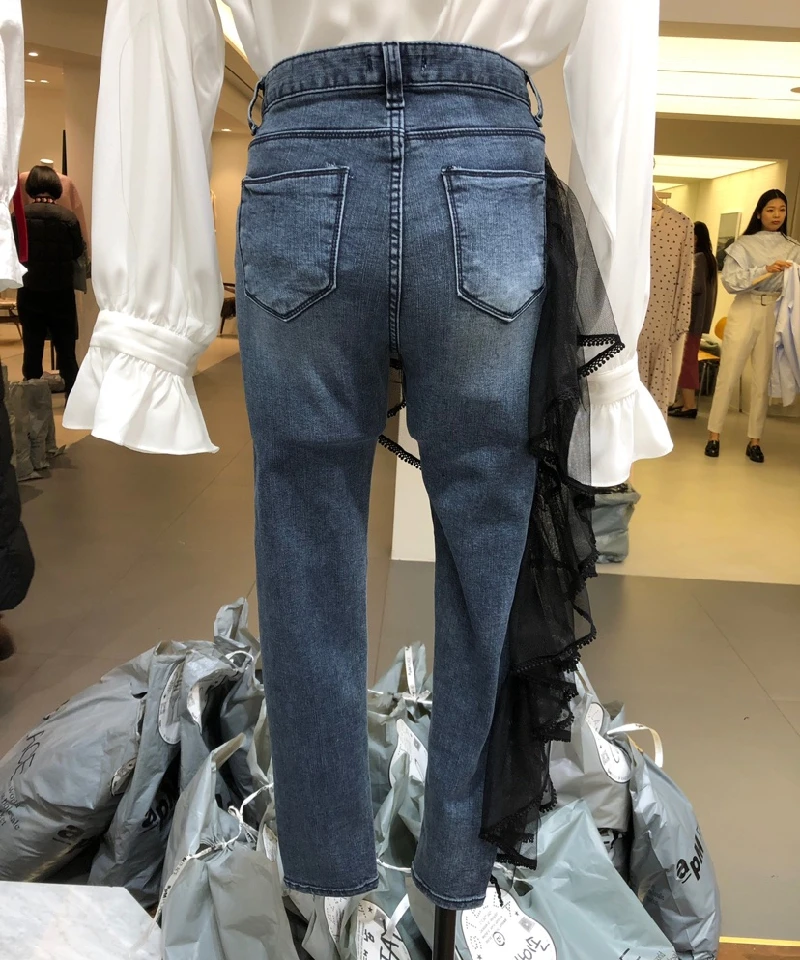 Джинсы женские с завышенной талией хлопковые винтажные джинсы-бойфренды