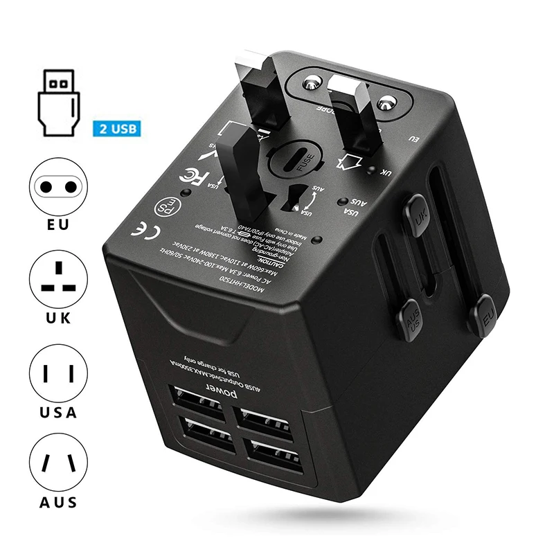 TIPTOP многофункциональный адаптер для путешествий США ЕС Великобритании