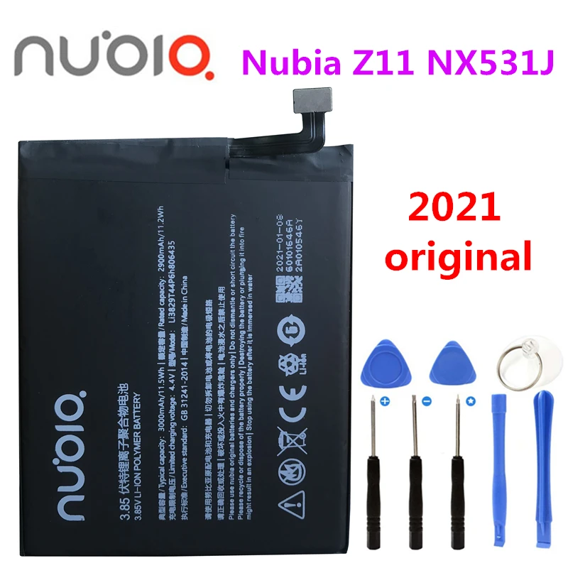 

Nubia Оригинальный Новый Li3829T44P6h806435 для ZTE Nubia Z11 NX531J / M2 Play NX907J / M2 Lite / M2 Youth Edition аккумулятор 3000 мАч