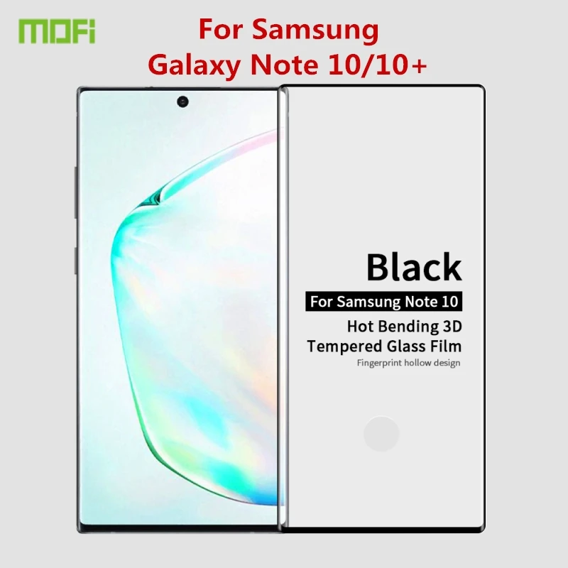 Для Samsung Galaxy Note 10/10 Pro закаленное стекло MOFI 3D изогнутое полное покрытие для Note10 Plus