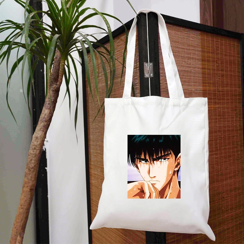 

Basketball Master Bags 2021 Tote Bag Anime Fashion Canvas Shopper Cloth Customizable Women's Handbags Large Designer Fabric Cute
