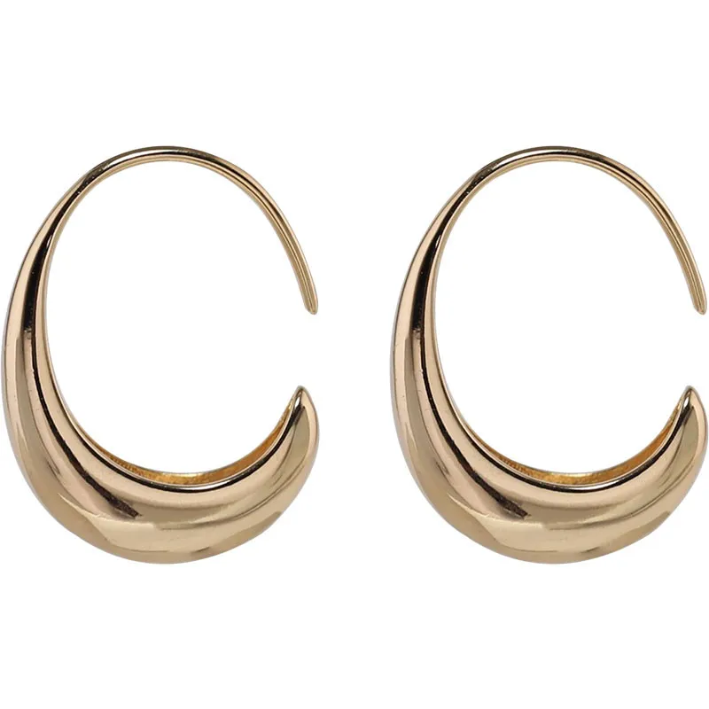 Серьги подвески в виде капель воды золотистые 2020|Серьги-подвески| |