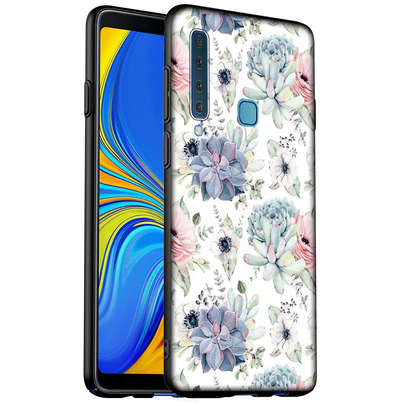 Красивый мягкий силиконовый чехол для телефона Samsung Galaxy A6 Plus A7 A8 A9 2018 A3 A5 2016 2017 Note 9 8