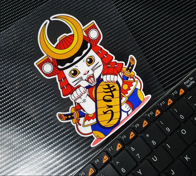 Манэки-нэко \ японского ниндзя наклейки японский Lucky Cat Автомобиль Мотоцикл Шлем