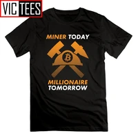 cryptominer millionaire miner cryptocurrency male men t shirts 100 cotton round neck tees present t shirts