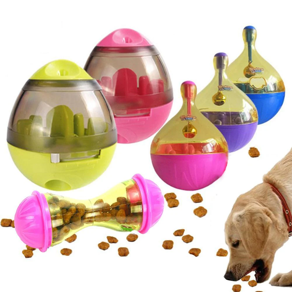 

Pet Feeders Cats Dogs Leakage Food Ball Tumbler Interactive Toys Puppy Training Exercise Bowls Automatic Puzzle Feeding Balls