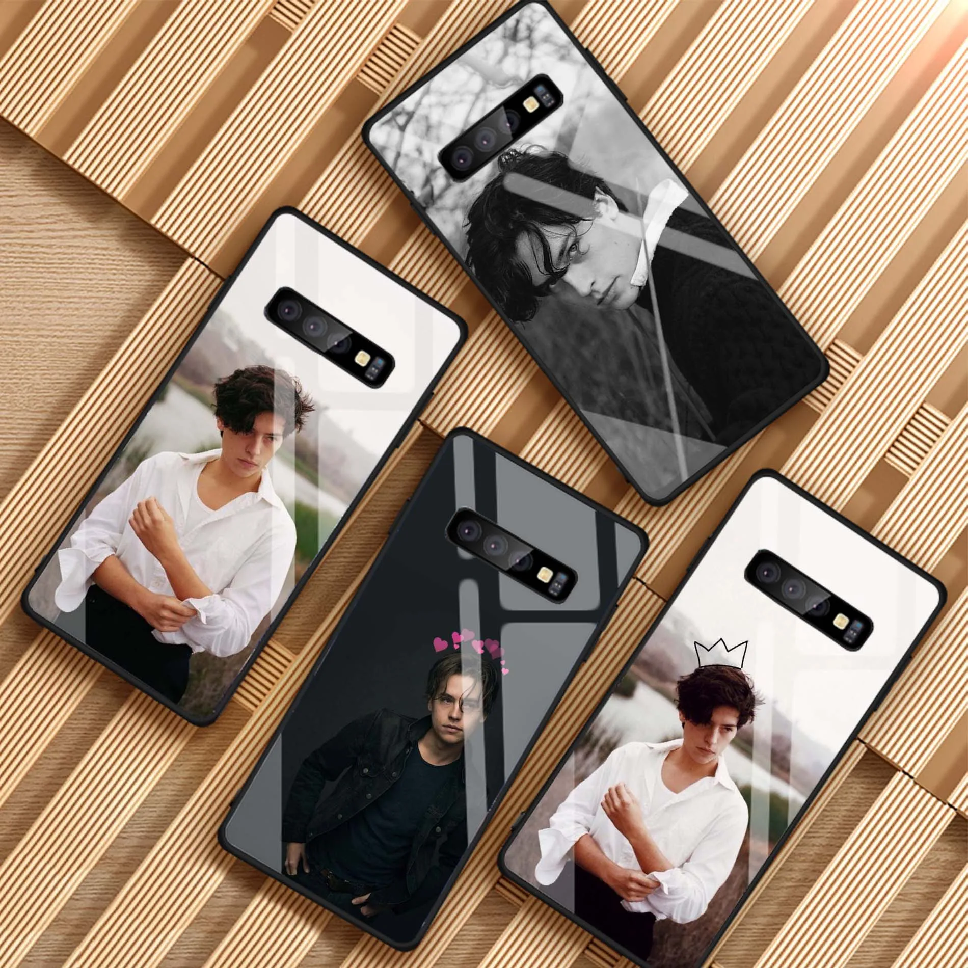 Чехол с закаленным стеклом для телефона Samsung Galaxy NOTE 8 9 S8 S9 S10 PLUS A6 A8 A8P J6 J8 2018 riverdale cole