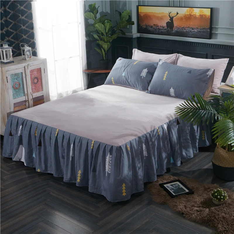 7 Утепленное хлопковое бархатное покрывало простынь, наволочки для подушек, одежда из хлопка для мальчиков от 2/3 шт. в сложенном виде листьев лотоса прикроватная тумбочка - Цвет: 7