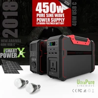 450w lithium battery solar power storage generator inverter 120000mah ac 110v 220v ups for outdoor power supply