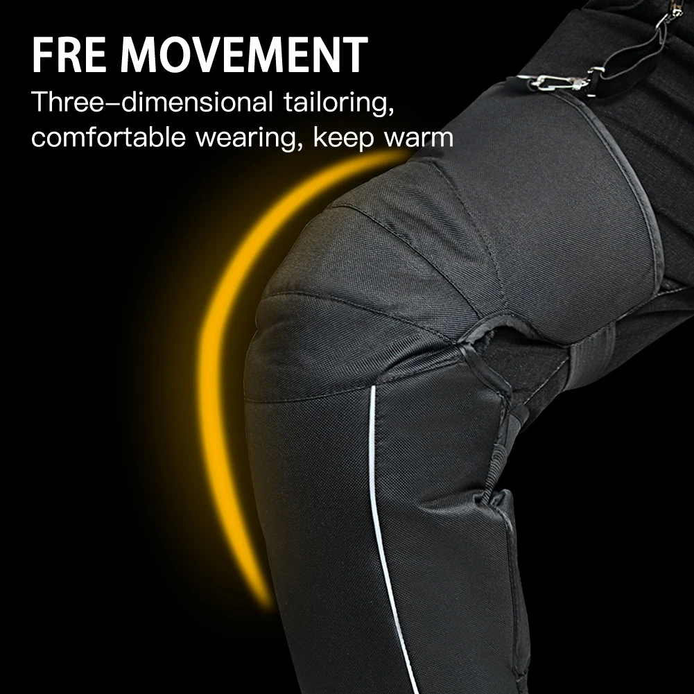 Водонепроницаемые теплые зимние наколенники для мотоциклистов утолщенные из