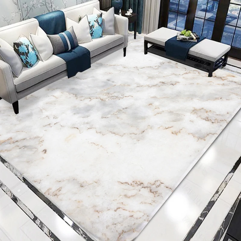

Marble Effect Door Mat Gilt Pattern Floor Mat Carpet Living Room for Kitchen Bedroom Area Rug Custom Home Mat Non-slip Carpet